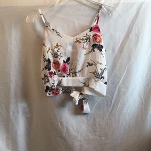 Floral Crop top (two piece set)